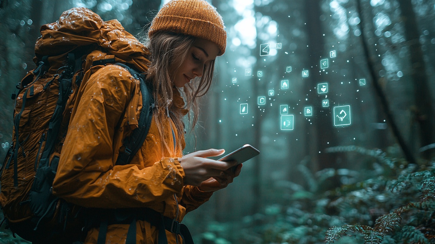 Traveler using green app